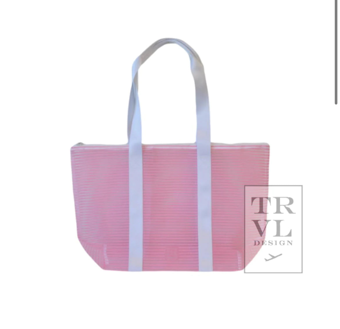Mesh Travel Beach Bag with coodinating Cosmetic Bag