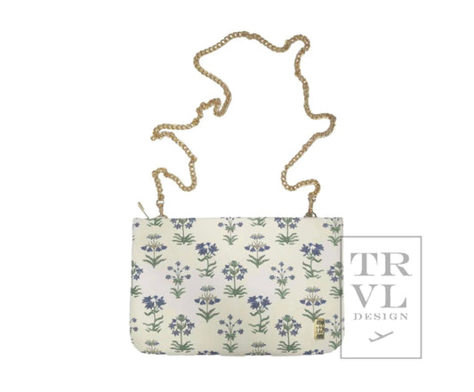 Luxe Convertible Clutch- Saffiano Provence