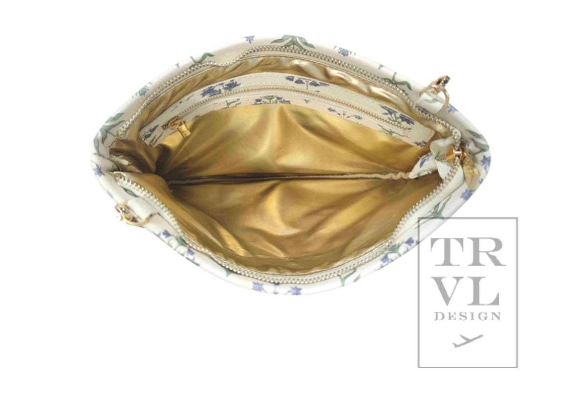 Luxe Convertible Clutch- Saffiano Provence