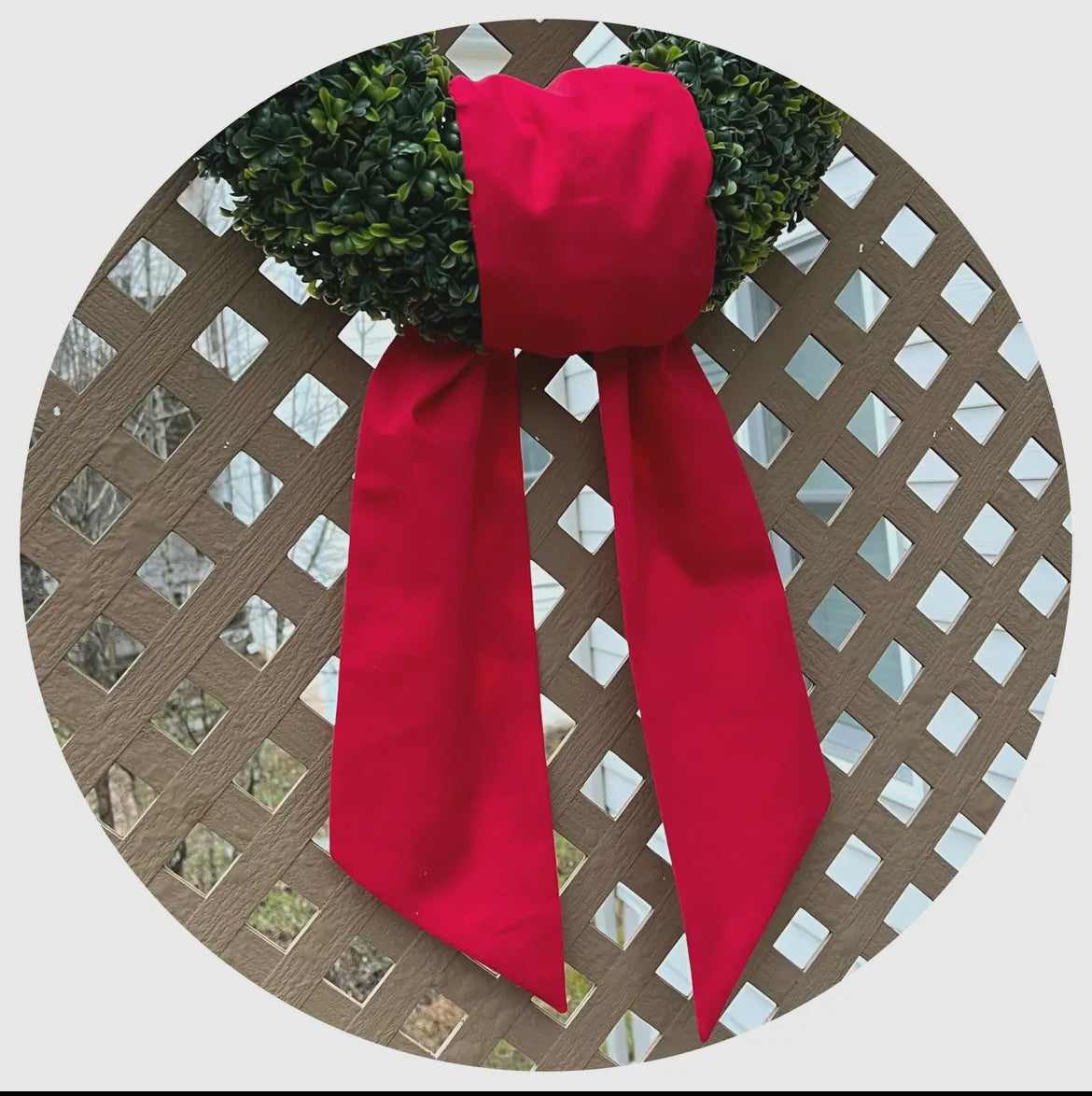 Linen Wreath Sash