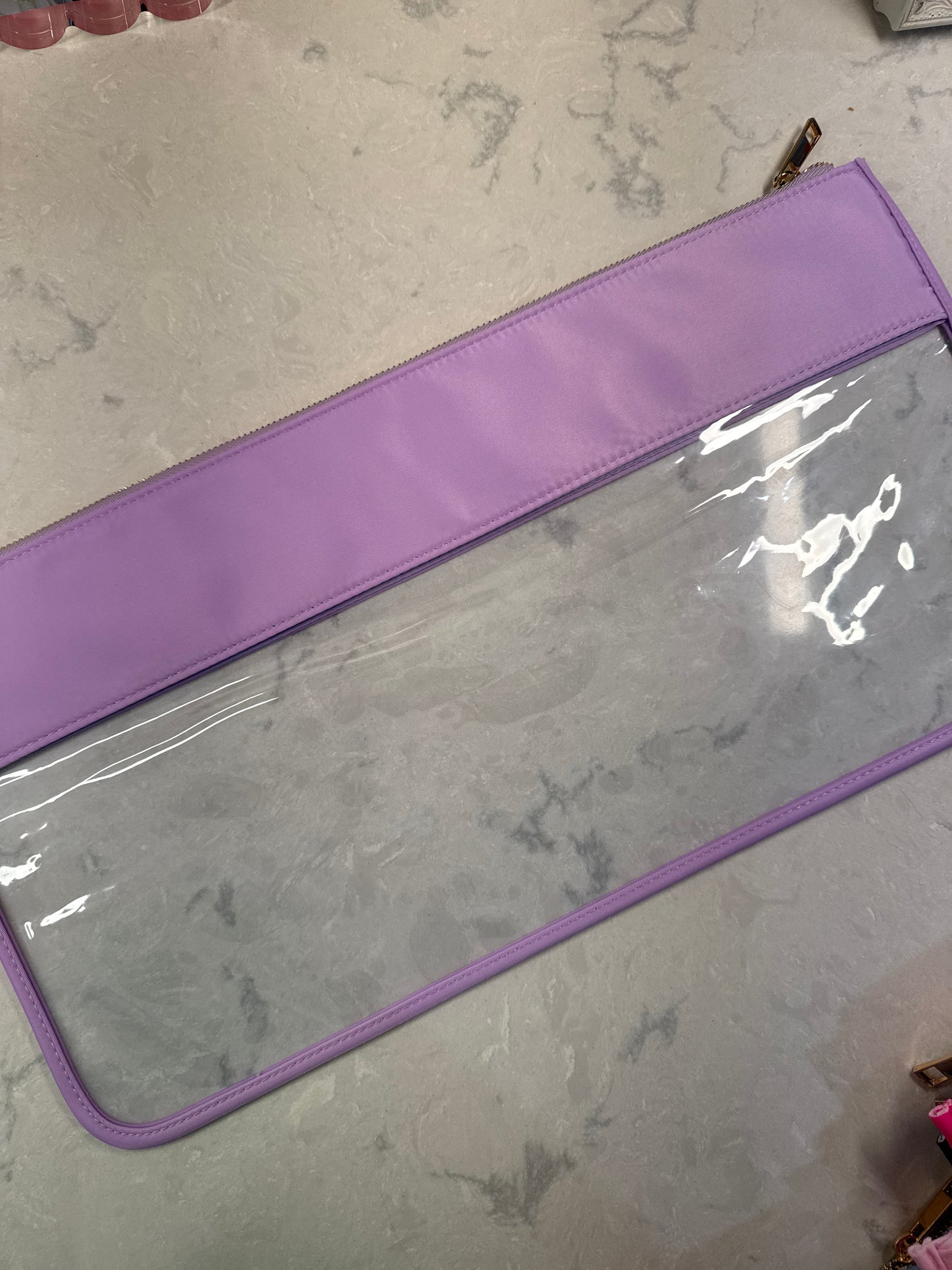 Large Vinyl Zipper Bag