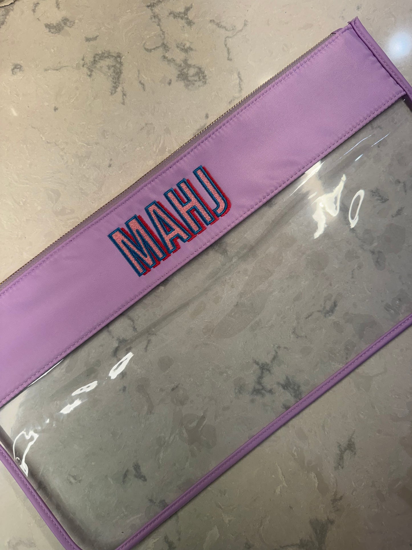 Large Vinyl Zipper Bag