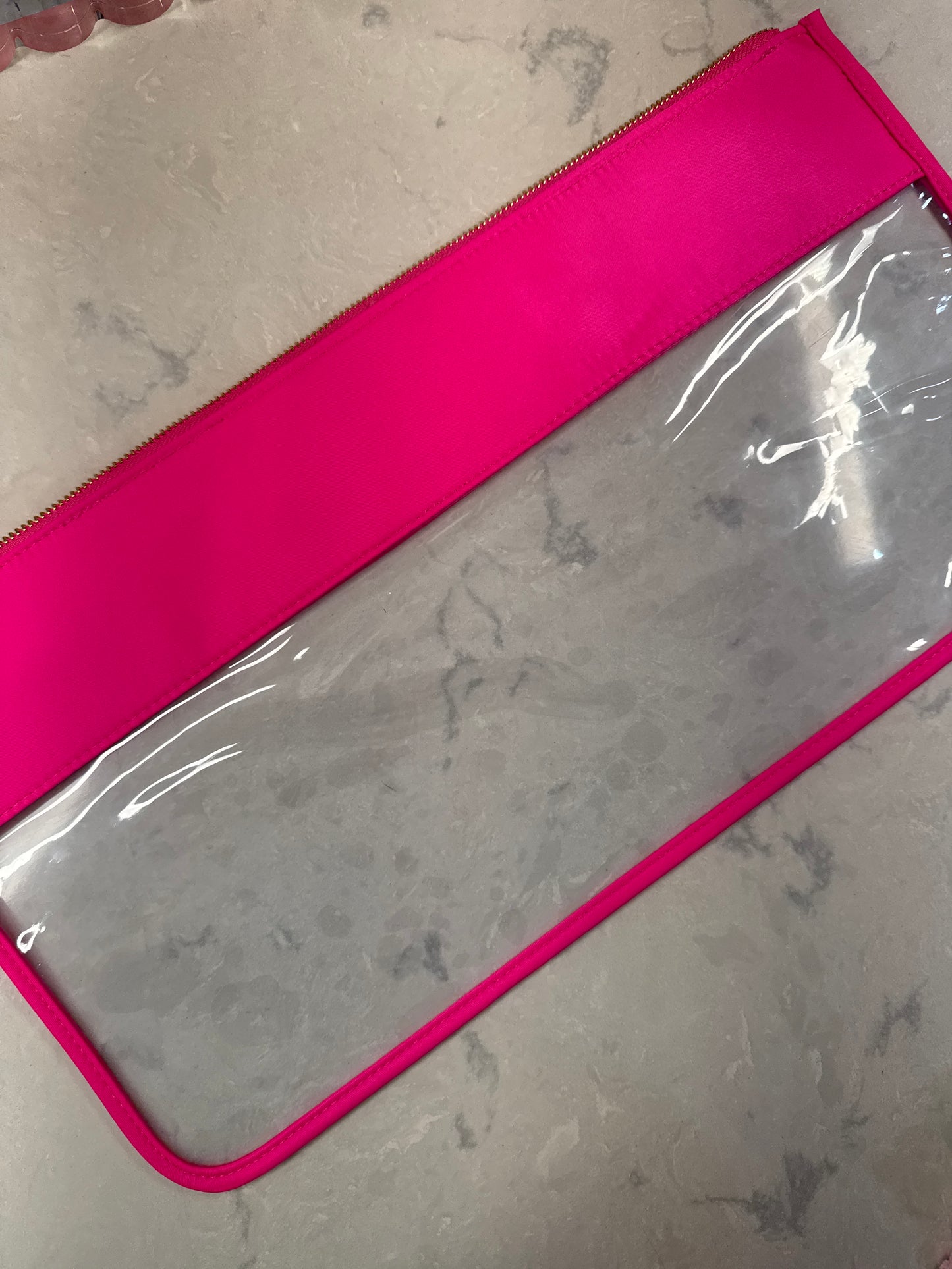 Large Vinyl Zipper Bag