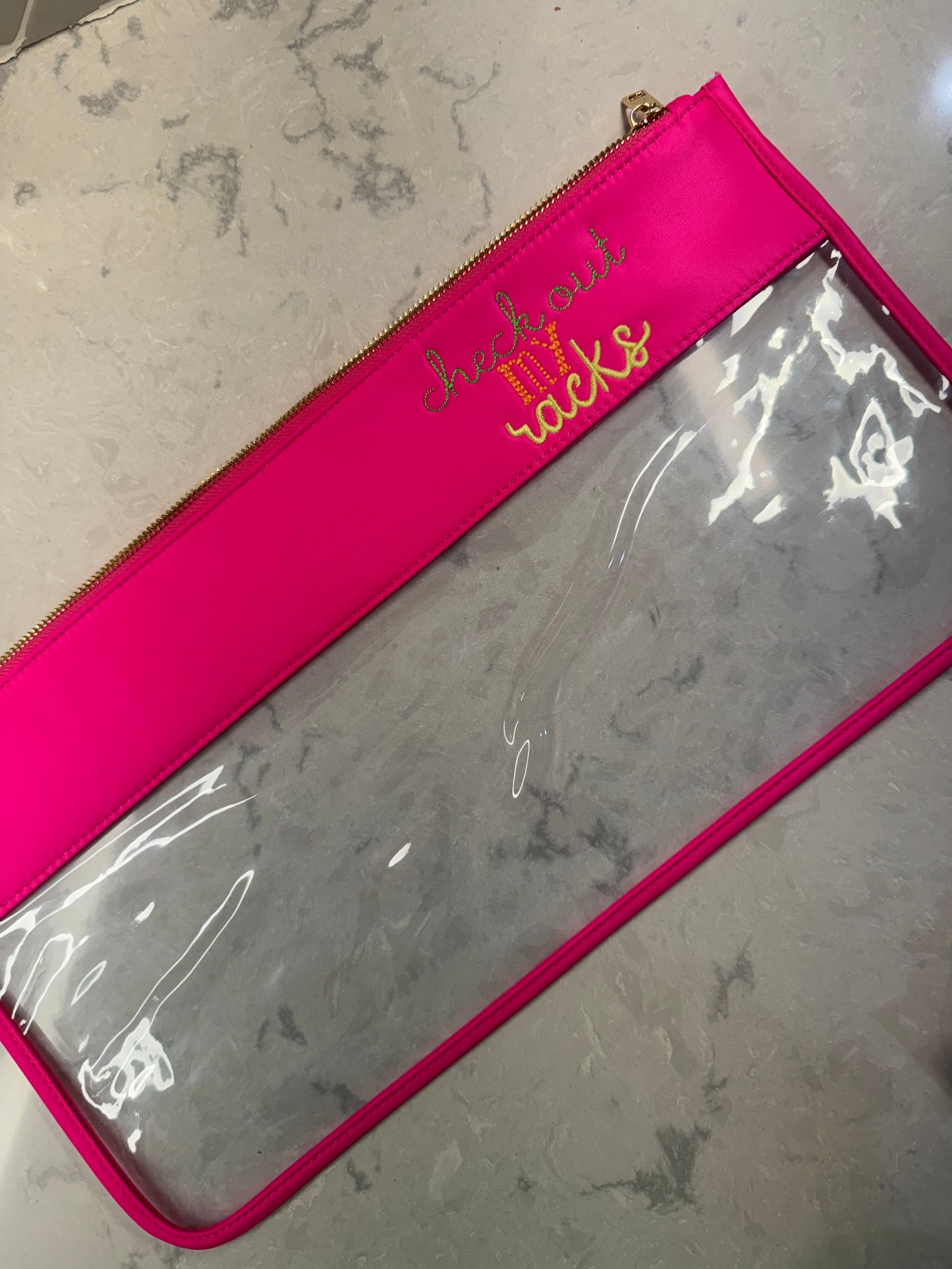 Large Vinyl Zipper Bag