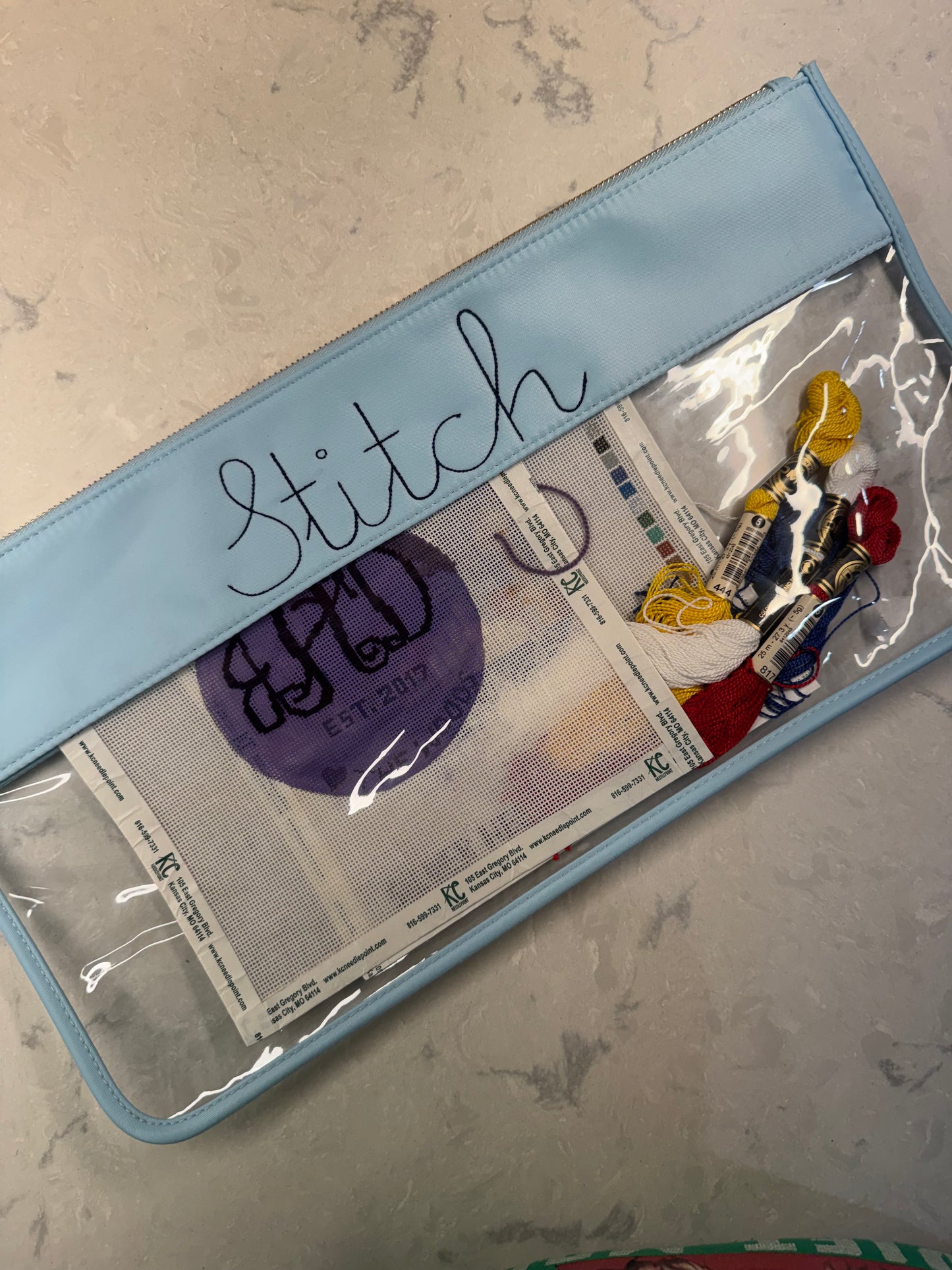 Large Vinyl Zipper Bag